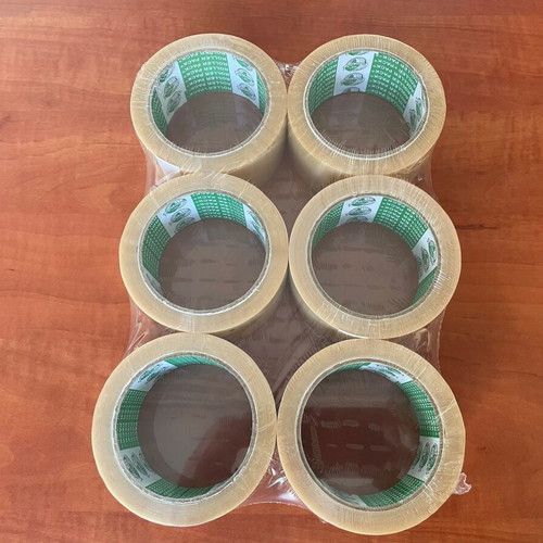 Roller Pack PVC packing tape 48mm x 60m, pack of 6, new