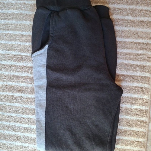 Kids sportswear used for 14 years old, black and grey
