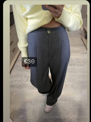 Pallazo pants grey new, size L 40 12