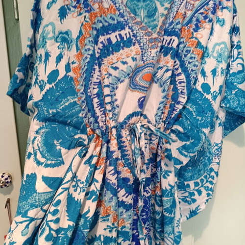 Summer Beach Dress One Size in Blue and Turquoise Shades new