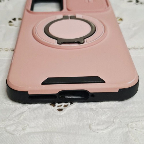 Samsung Galaxy A55 5G pink case used with camera cover