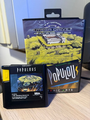 Κασέτα Sega Mega Drive Populous μεταχειρισμένη με κουτί
