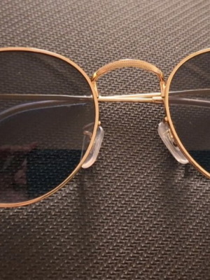 Enzo metal round sunglasses used, brown
