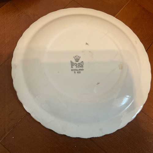 Woods and Sons antique plates from England, set of 3, excellent condition