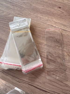 Transparent OPP bags with self-adhesive flap new