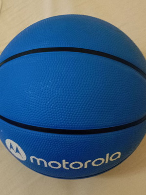Collectible basketball ball new, Motorola Euroleague collaboration, small size