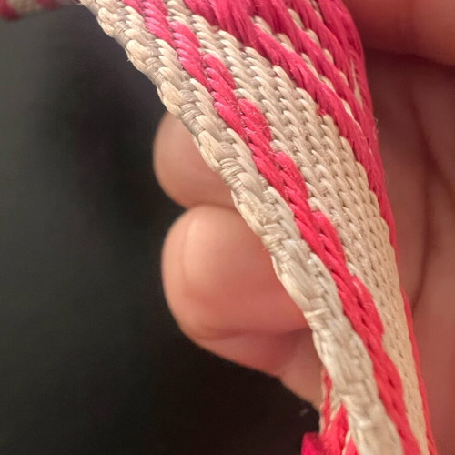 Woven strap with leather new for bags