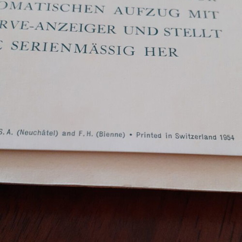 Die automatische Schweizer Uhr book, German technical manual