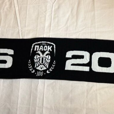 Paok Fc PAOK 100 Years Anniversary Scarf new, black-white