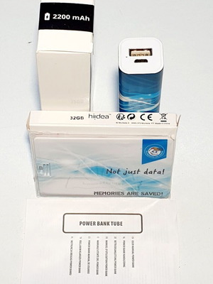 Power Bank Tube 2200mAh και στικάκι Usb Flash Drive 32GB