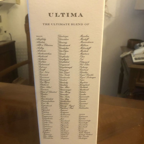 Ultima blended whisky new from 128 malts