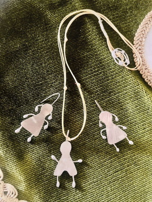 Handmade Family Jewelry Set (Necklace & Earrings)