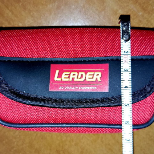 Promotional case from Leader cigarettes new