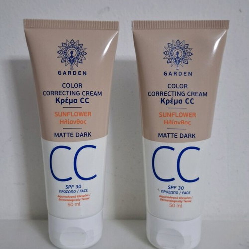 Garden CC Cream Matte SPF30 Dark 50ml new, set of 2
