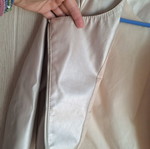 Miss Evita faux leather jacket size 10, gold beige