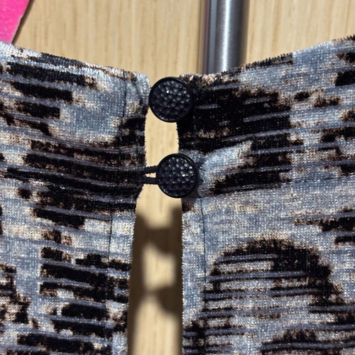 Attrattivo velvet dress like new, gray multicolor size M