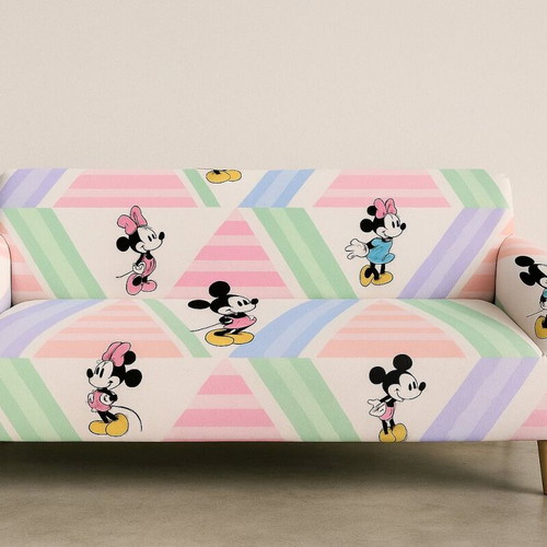Mickey Minnie 3-Seater Sofa Cover new