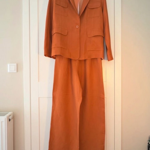 Vassia Kostara suit, small, autumn color