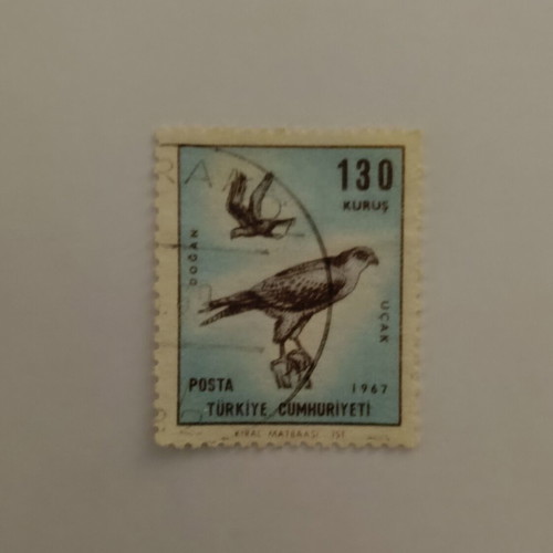 Turkish 1967 Doğan collectible stamp like new