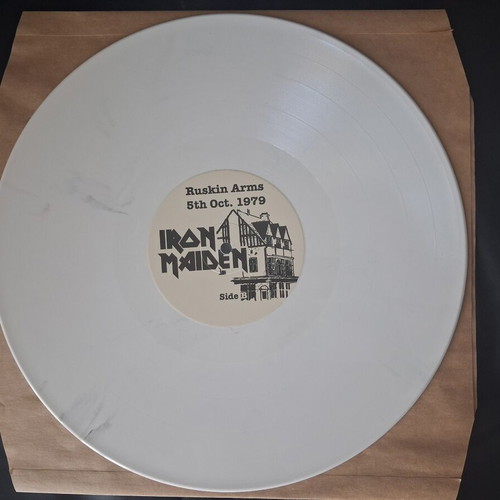 Iron Maiden Ruskin Arms 5th Oct. 1979 2LP white smoked vinyl like new