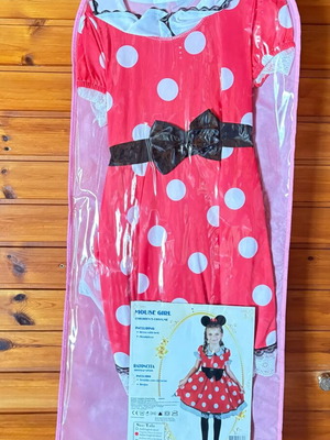 Mouse girl costume for girls 7-10 years like new with headband