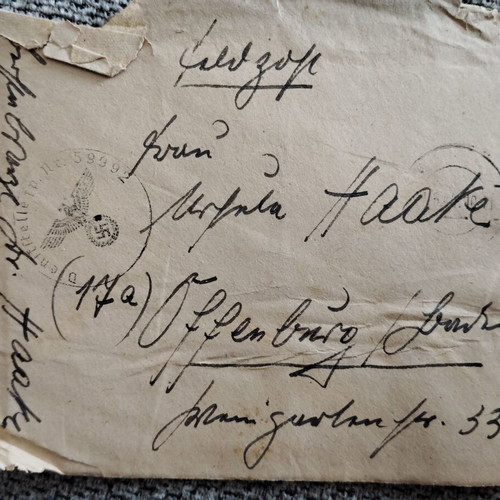 Feldpost archive of Germany Reich from Normandy battle, new