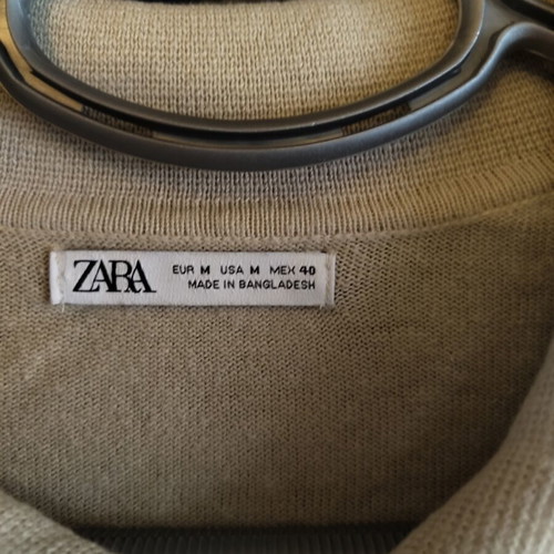 Polo T-shirt Zara beige size M like new