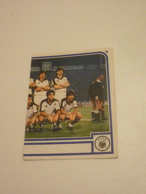 PAOK Panini Sticker Greek Football 1984 '84 new #277