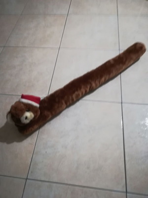 Door draft stopper plush long shape new, length 90 centimeters