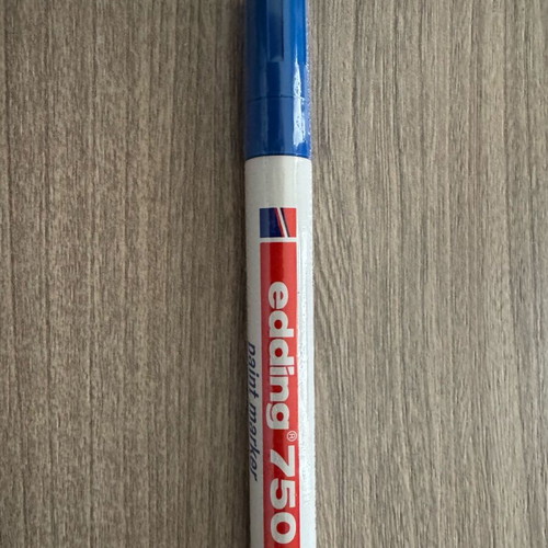 Edding 750 Oil Marker Blue New, Permanent