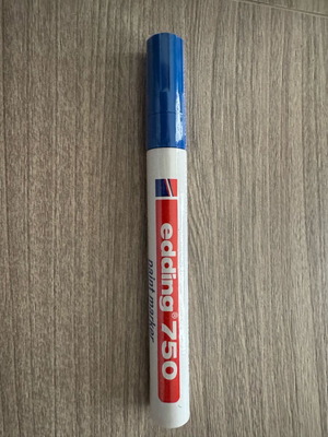 Edding 750 Oil Marker Blue New, Permanent