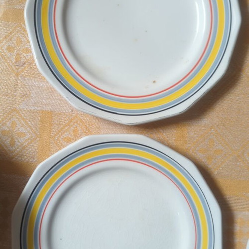 Primula set used plates, platter and salad bowl