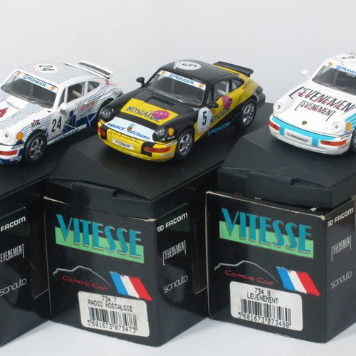 Porsche 911 Carrera Cup 1991 France σετ 18 μοντέλων καινούργιο, Vitesse