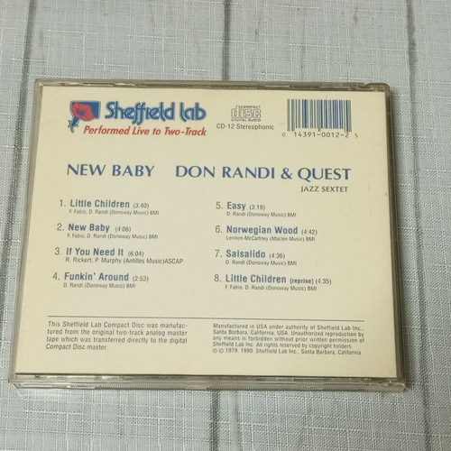 New Baby CD by Don Randi & Quest, audiophile jazz-funk