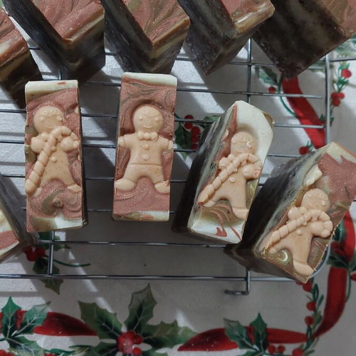 Handmade Christmas soap with natural oils and propolis