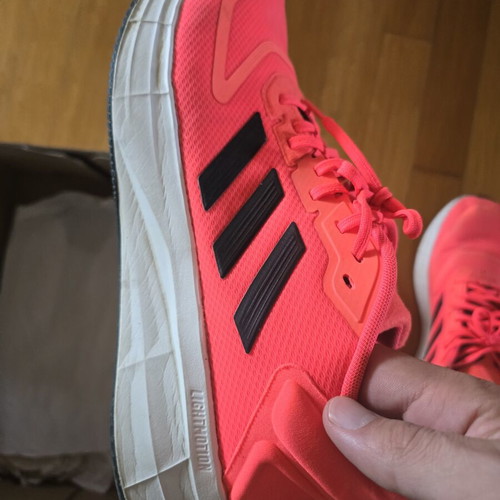 Adidas Duramo 10 athletic shoes used, size 47, bright orange