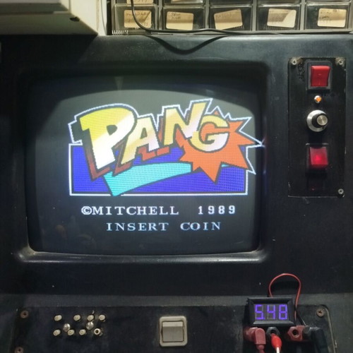 PANG Bootleg PCB used, 1989 arcade game board
