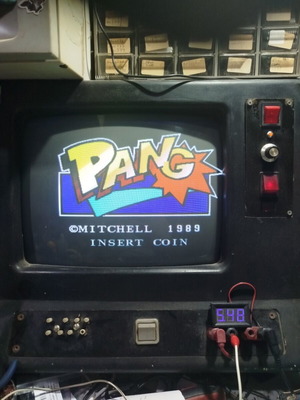 PANG Bootleg PCB used, 1989 arcade game board