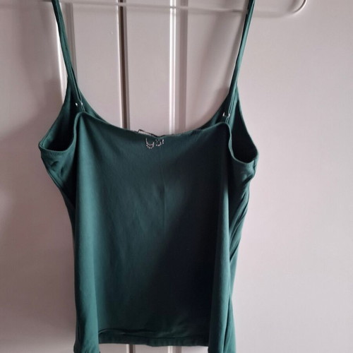 Ysatis top dark green used, size M