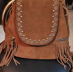Parfois suede brown backpack new