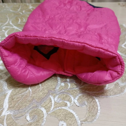 Dog waterproof jacket fuchsia like new
