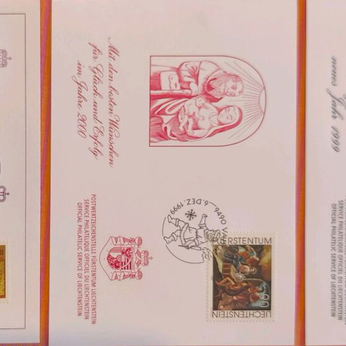 Liechtenstein Christmas Postcard Collection 8 New Religious Art