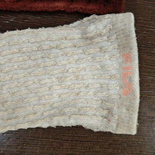 Women's cotton socks new, size 38-39, beige and brown
