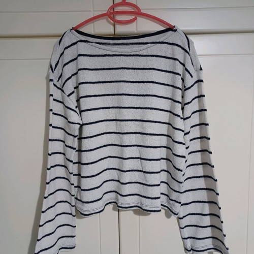 Striped sweater H&M L like new, black and white
