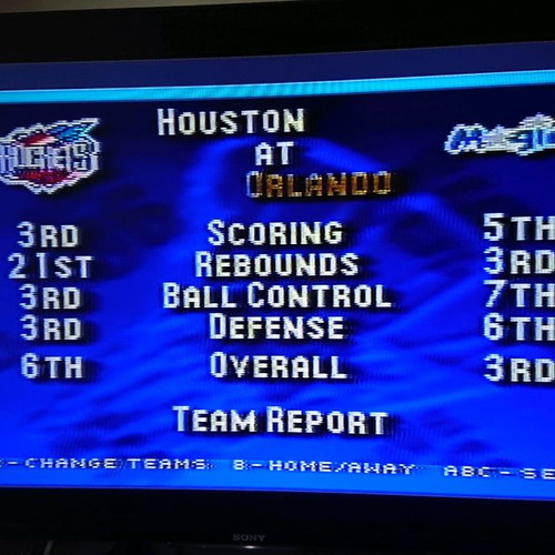 Sega Mega Drive II used console with two controllers and NBA LIVE 96