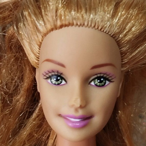 Barbie used, lot of 4 damaged dolls for projects