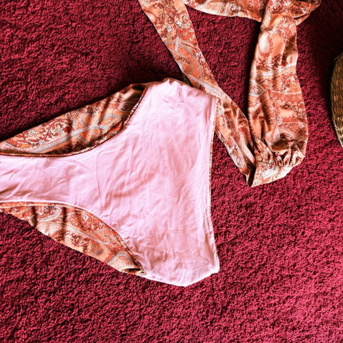 Vassia Kostara Limited Collection Bikini Set with Paisley Pattern