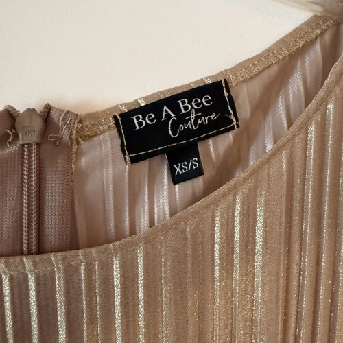 Be A Bee Couture jumpsuit like new, champagne gold, XS/S