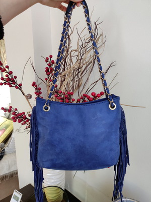 Navy Genuine Leather Brand New!