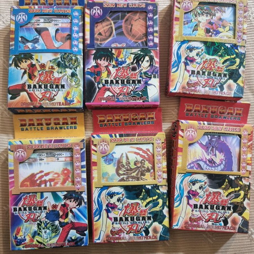 Vintage Bakugan cards new, 6 boxes total 210 cards